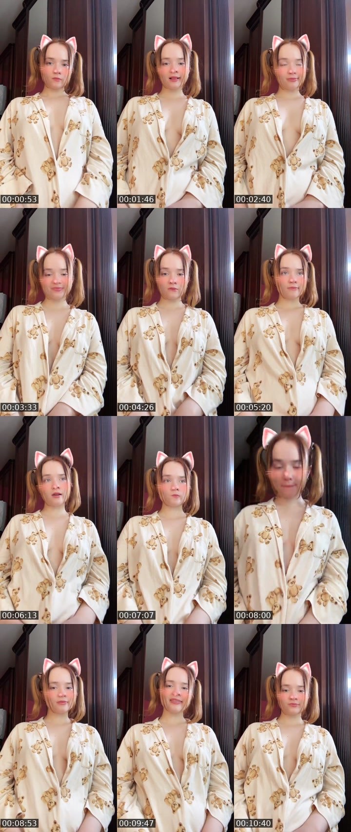 Contact-sheet preview of Tanya Oink-Oink's Liveme recording