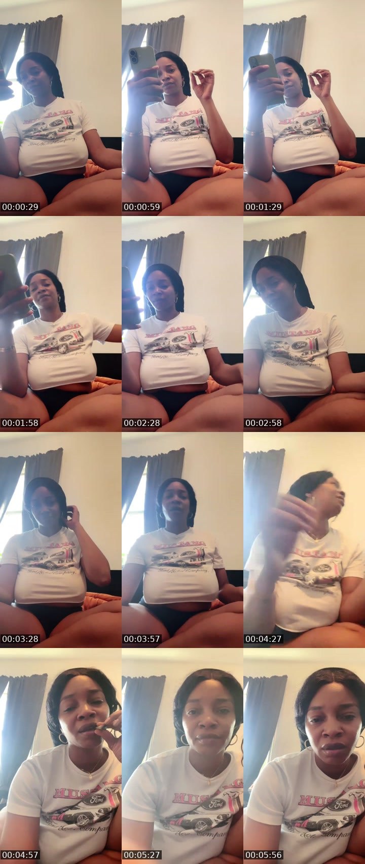 Contact-sheet preview of ♍️sA's Liveme recording