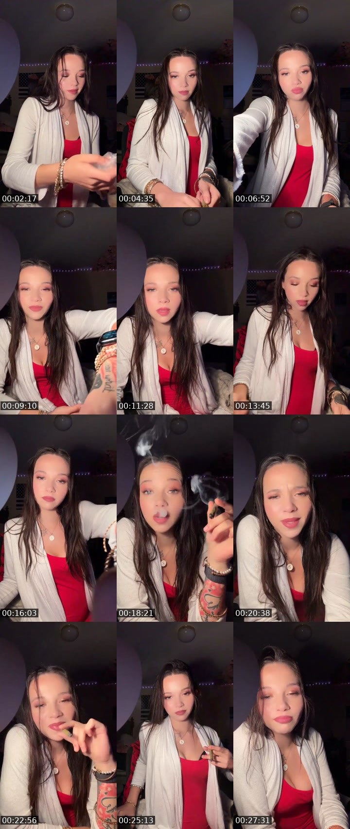Contact-sheet preview of Goddessfaye's Liveme recording