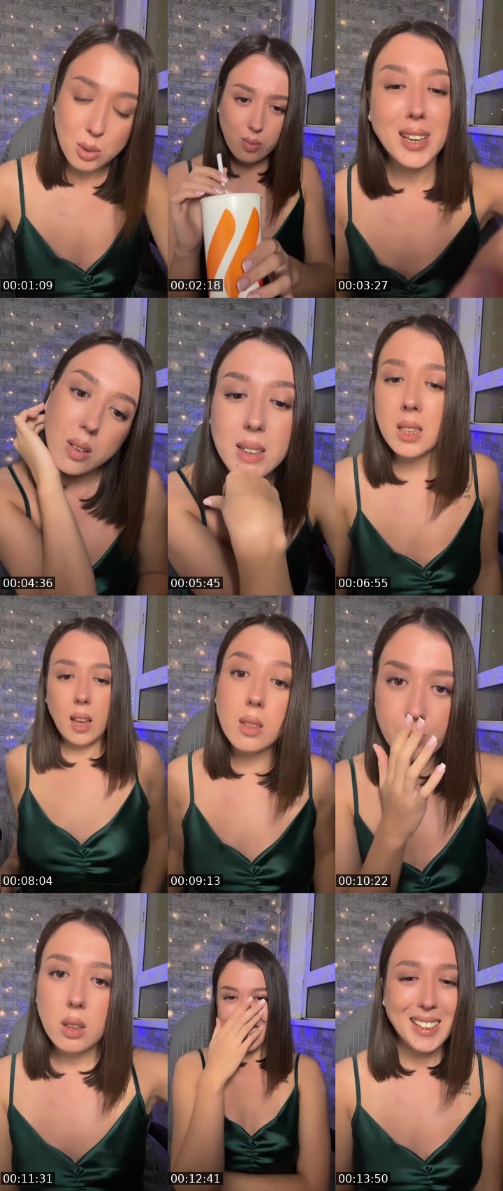 Contact-sheet preview of Lena🫦's Liveme recording
