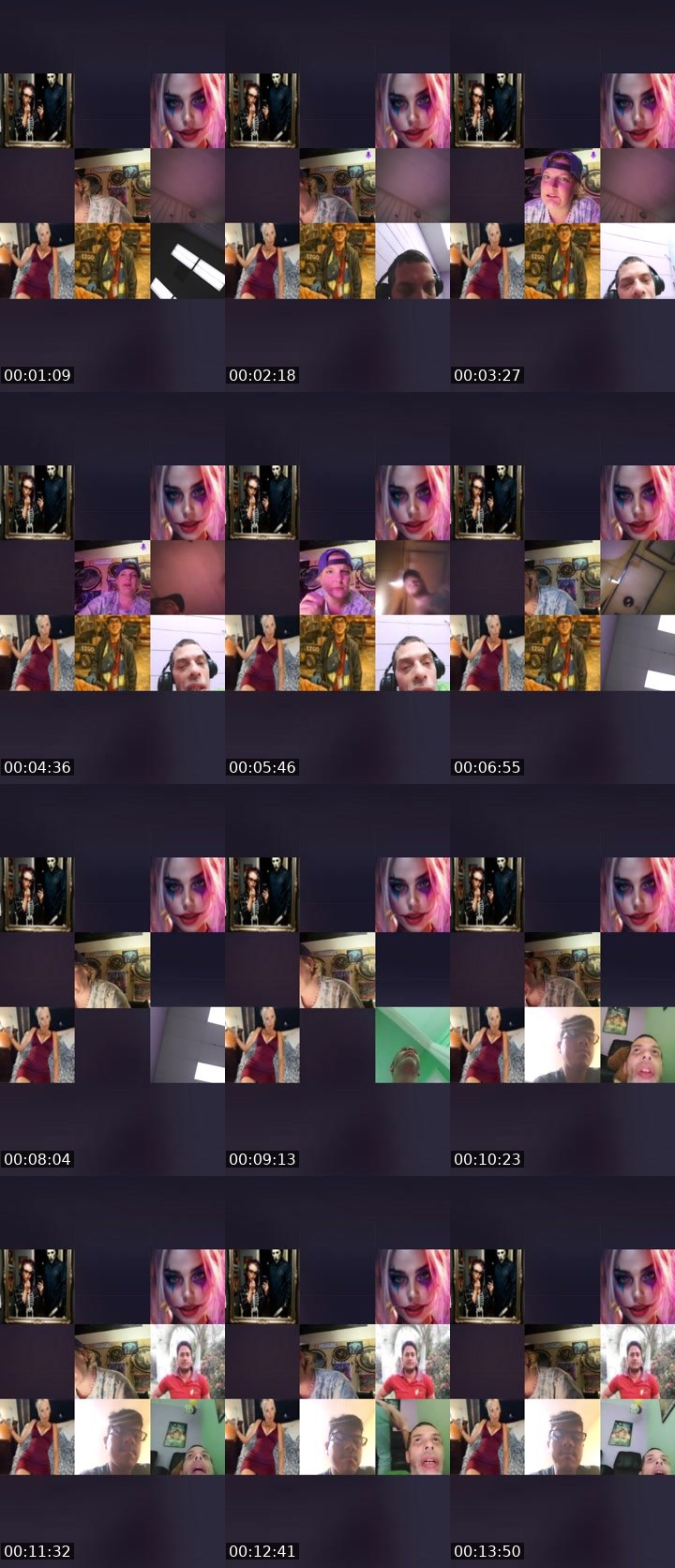 Contact-sheet preview of 🧩⃤ɱ ʝ❌⭕️b̶un̶n̶y̶🐇's Liveme recording