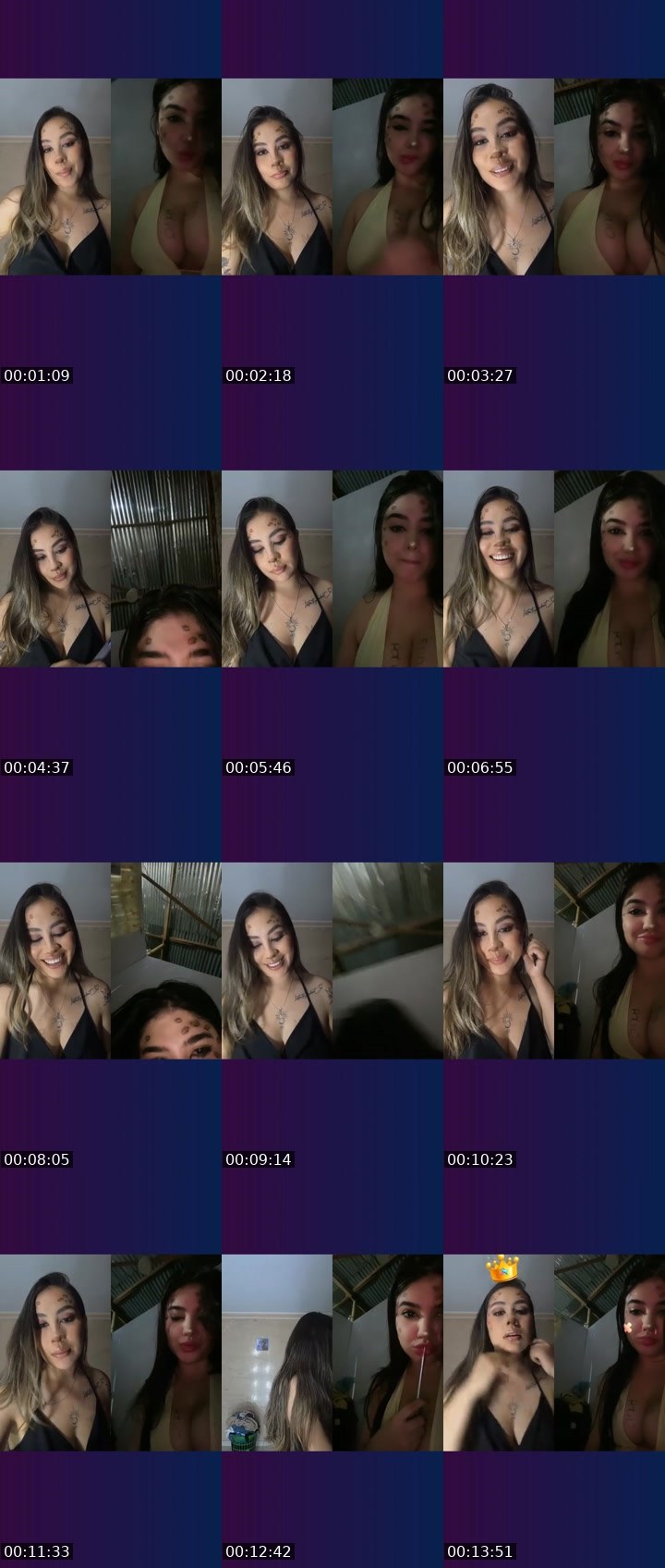 Contact-sheet preview of ❤️ Babe_vale? 75k's Liveme recording