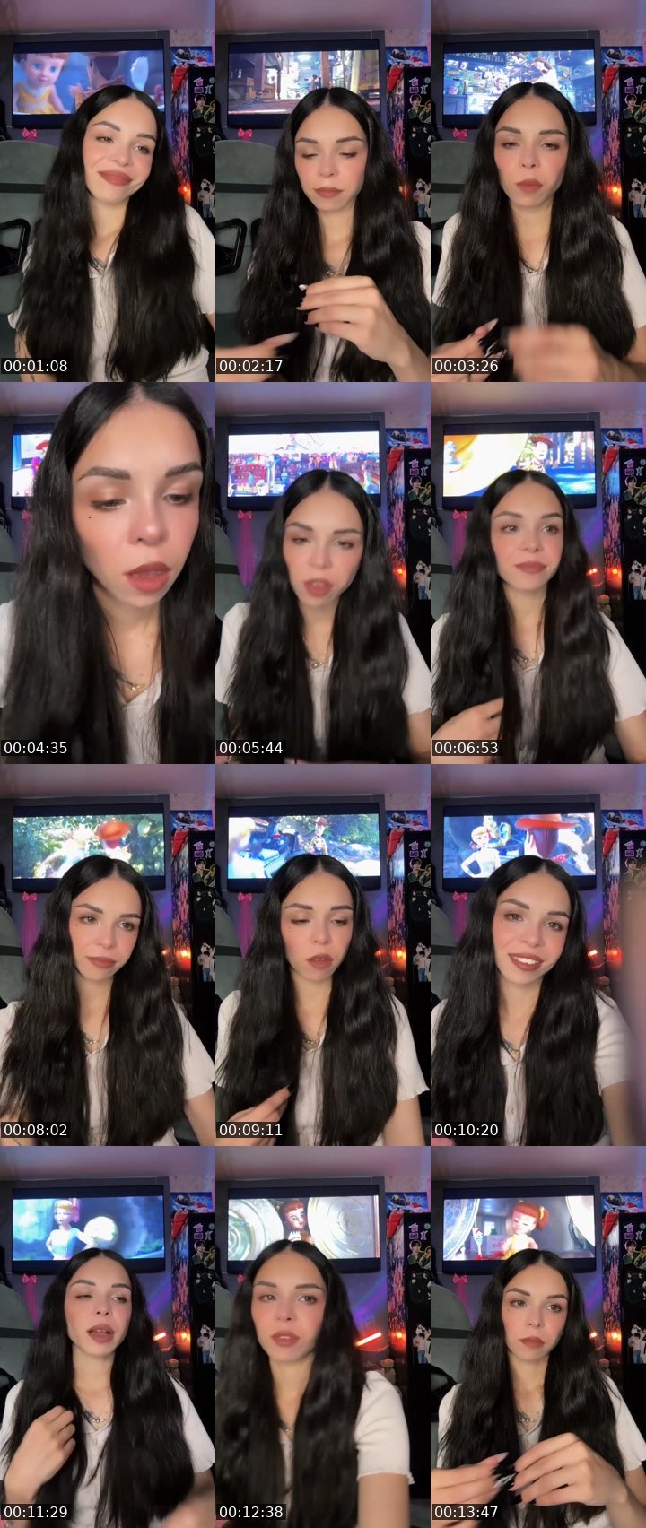 Contact-sheet preview of KIRA💘's Liveme recording