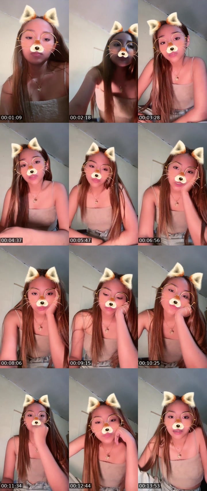 Contact-sheet preview of 💠bri Ángel 💞's Liveme recording