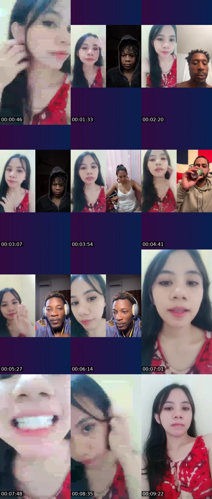 Contact-sheet preview of SAKURA ❣️'s Liveme recording