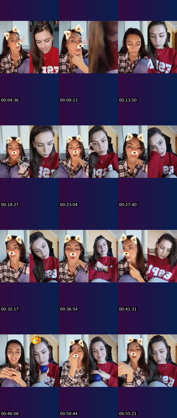 Contact-sheet preview of 11k💯Oly's Liveme recording