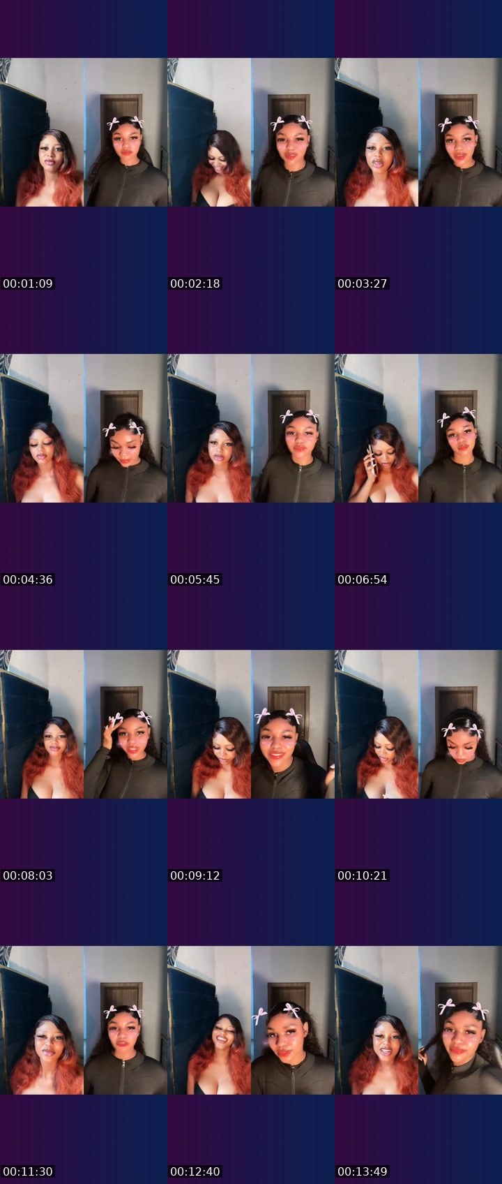 Contact-sheet preview of 🪽CAPRICORN🌟's Liveme recording
