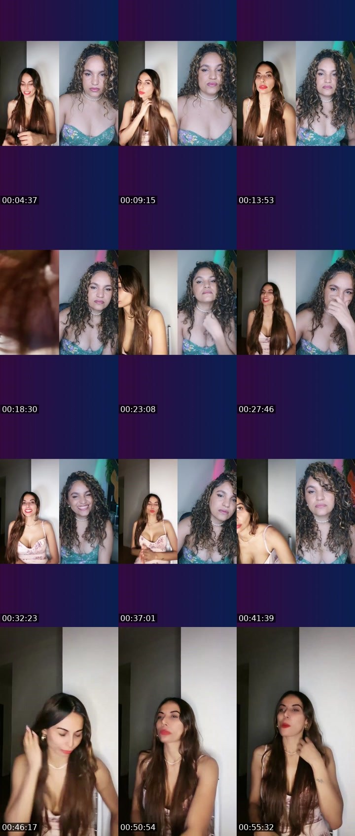 Contact-sheet preview of Maeva 🥂's Liveme recording