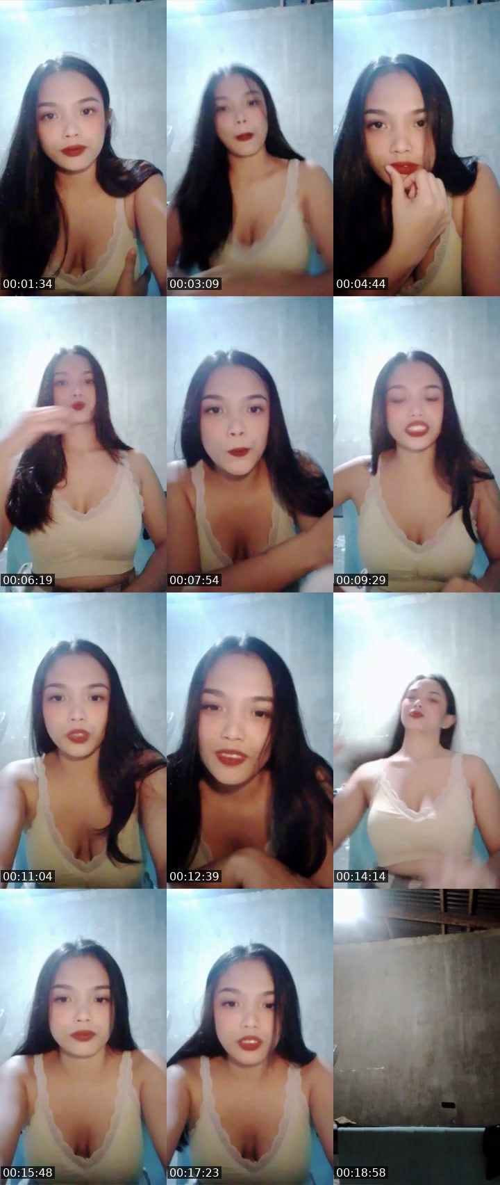Contact-sheet preview of 👸 kaori 🐉's Liveme recording