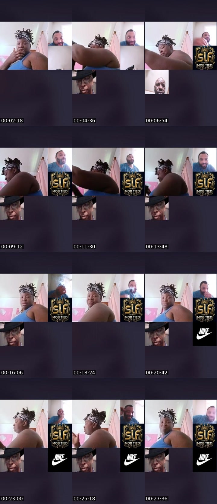 Contact-sheet preview of SLF💟Mz.Parker😈's Liveme recording