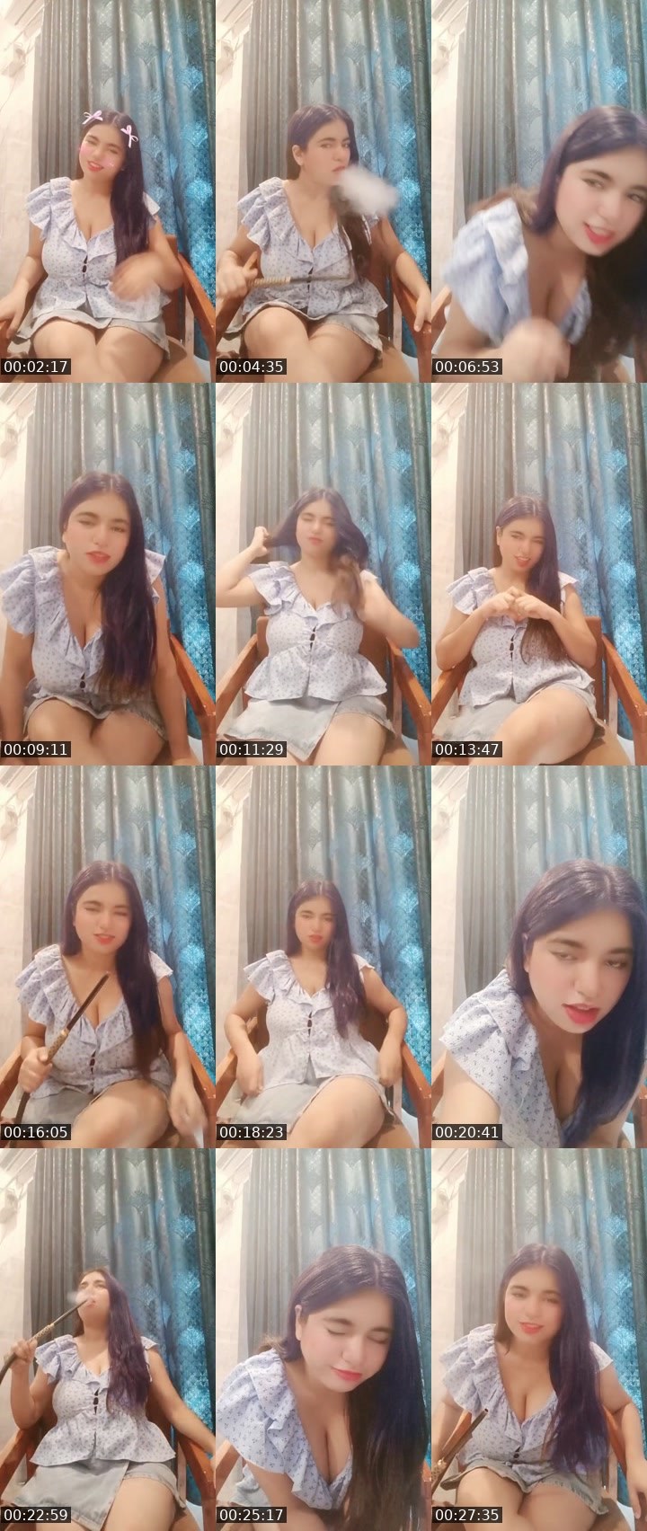 Contact-sheet preview of zainab khatoon's Liveme recording