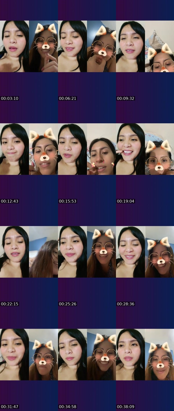 Contact-sheet preview of Karo🎭Ⓡ's Liveme recording