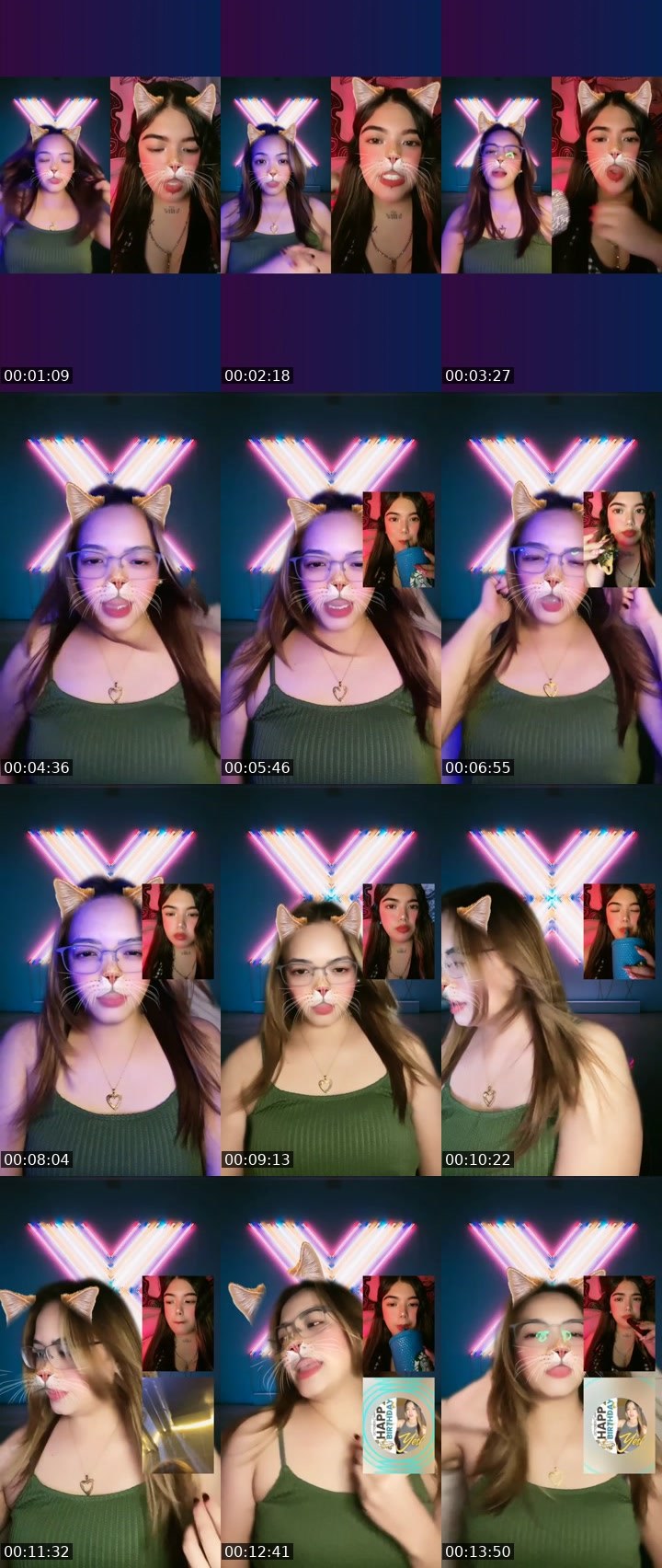 Contact-sheet preview of 20K 🌶️👸🏻Slurphy🫧's Liveme recording
