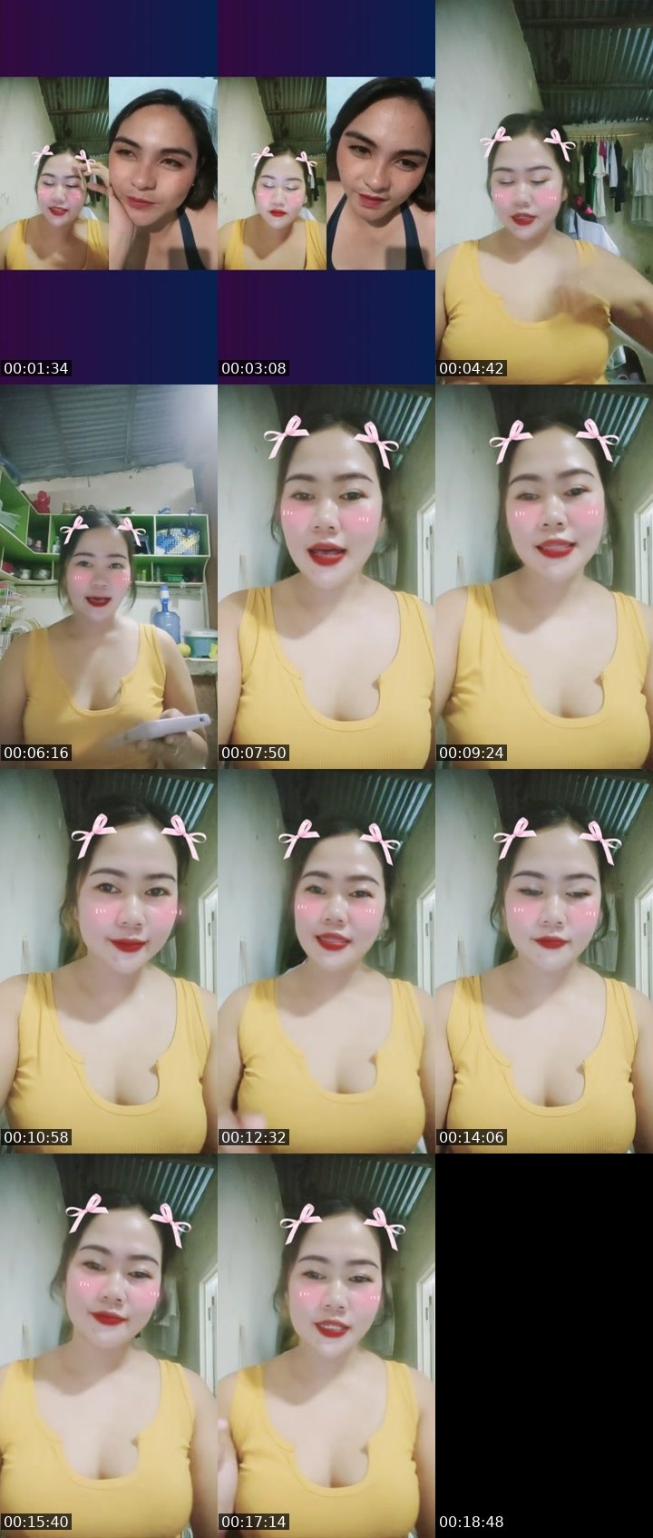 Contact-sheet preview of NP🫅MICHEKAY🧙's Liveme recording