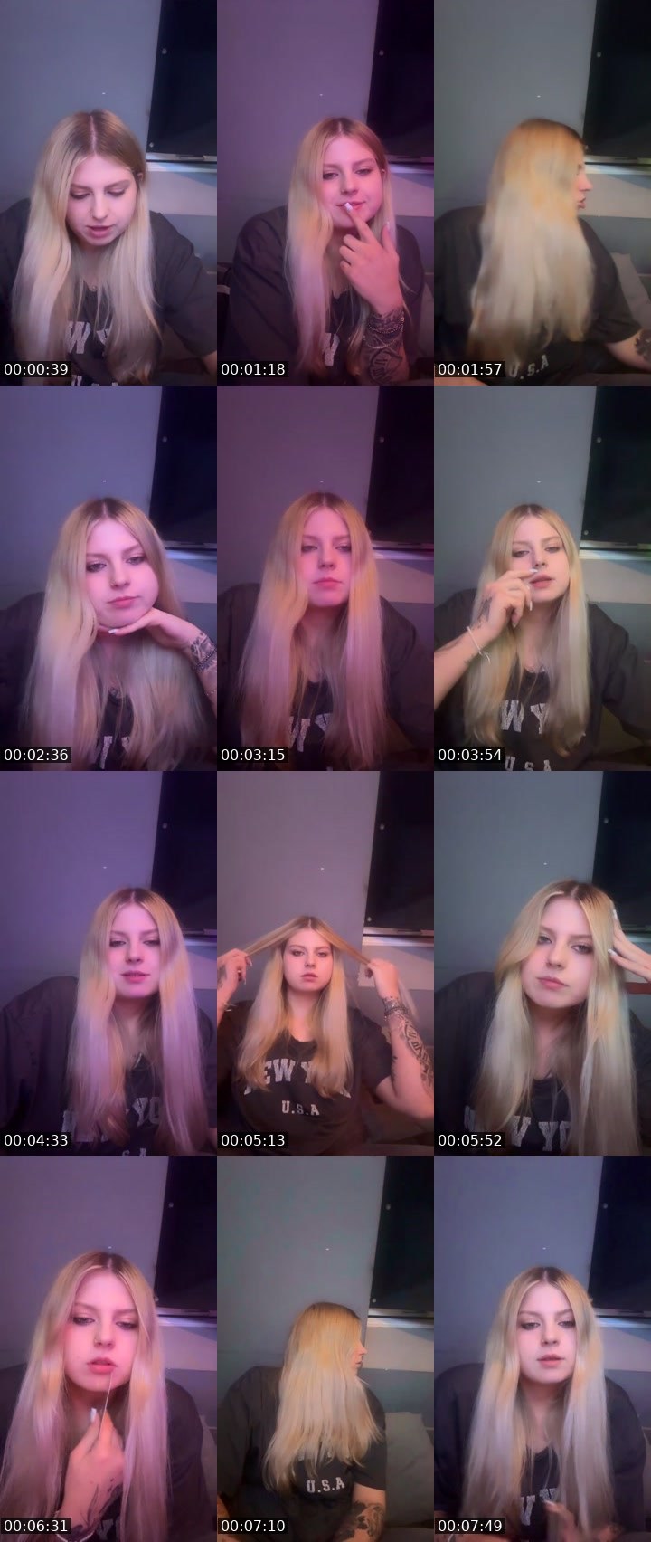 Contact-sheet preview of selinkaminka's Liveme recording