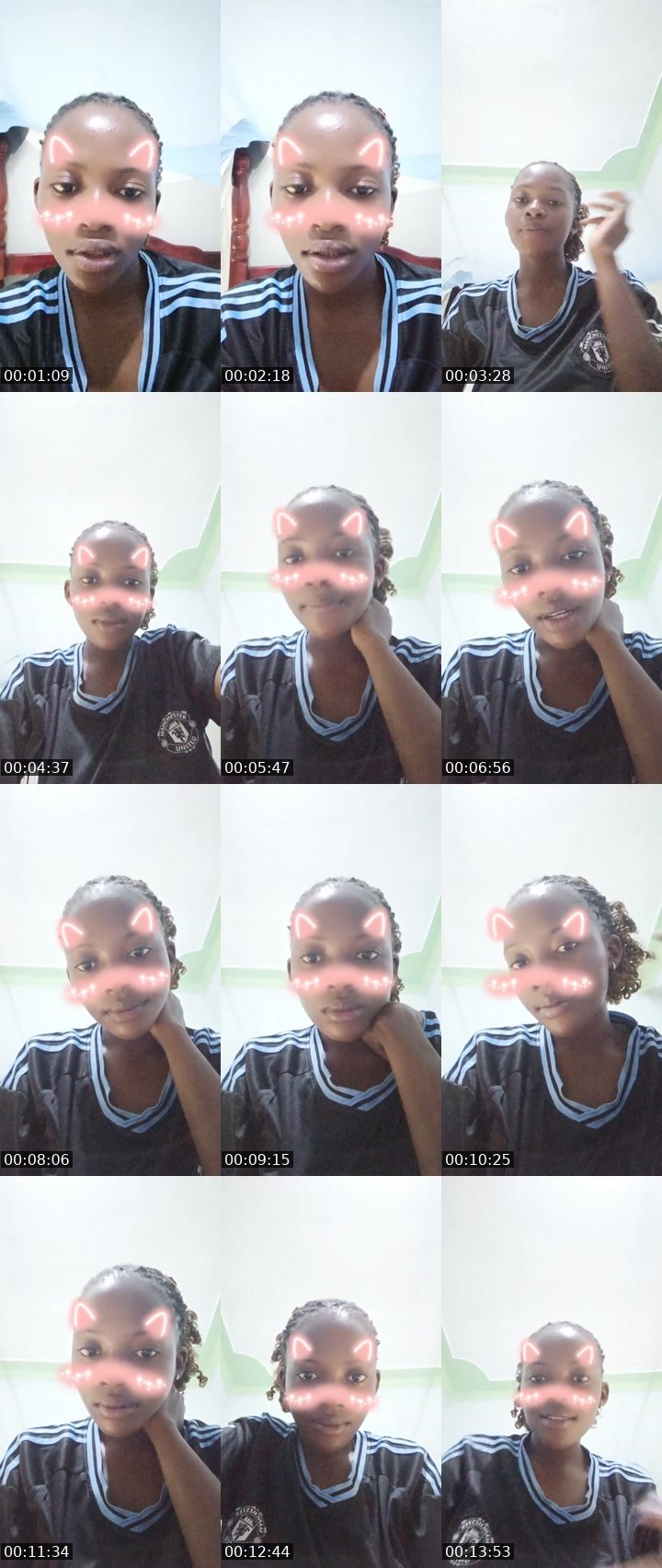 Contact-sheet preview of joanbae🥰🥰's Liveme recording