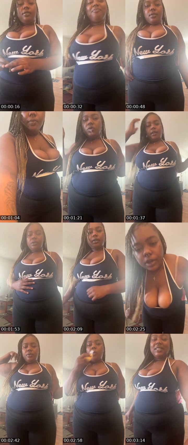 Contact-sheet preview of Myaalize's Liveme recording