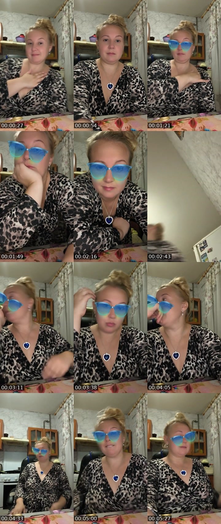 Contact-sheet preview of 🪷 GoldenBird 🕊's Liveme recording
