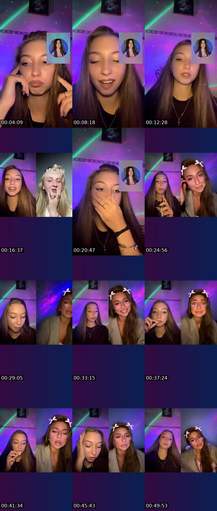 Contact-sheet preview of _🇧🇪Rapunzel🇺🇦's Liveme recording