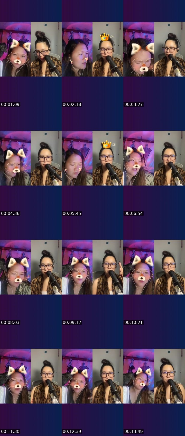 Contact-sheet preview of ☝️💙𝓖𝓵𝔂's Liveme recording