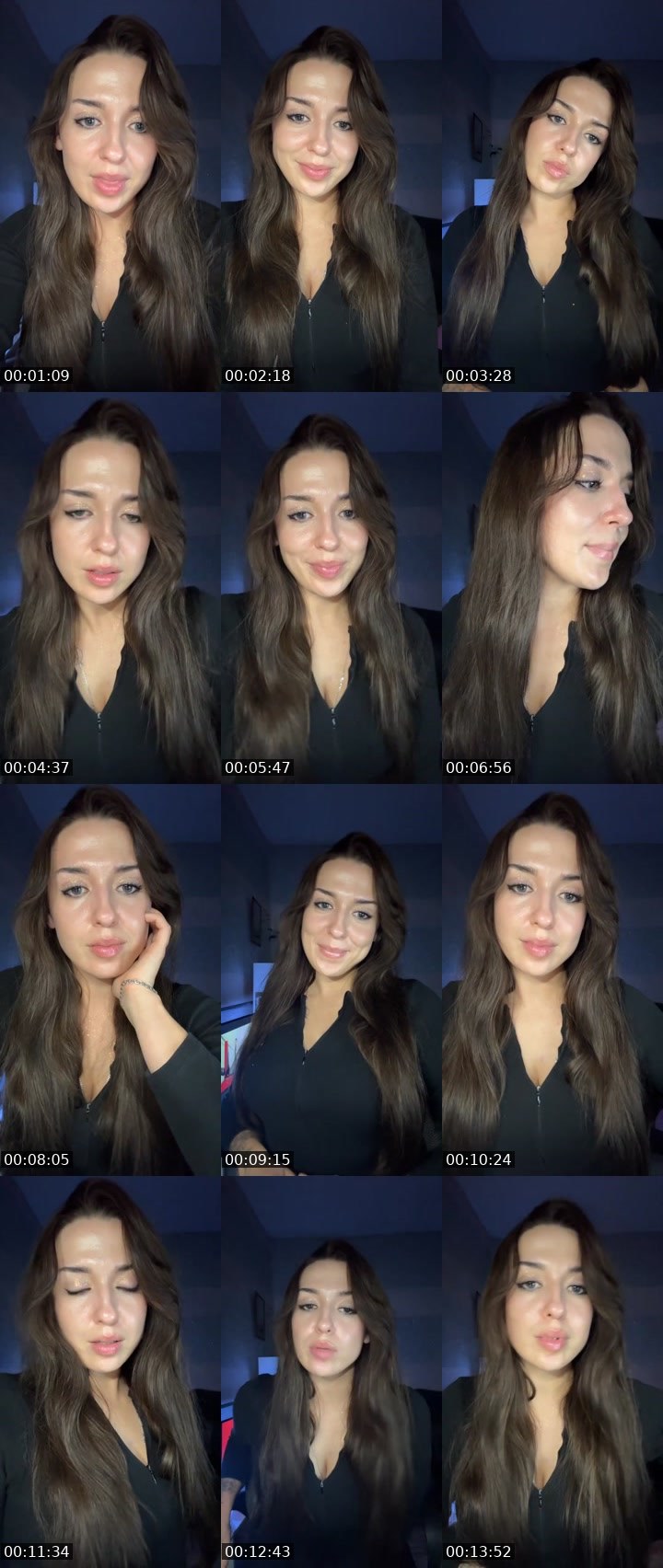 Contact-sheet preview of Tata25's Liveme recording