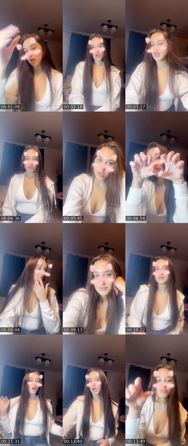 Contact-sheet preview of Sofiia🤍🌸's Liveme recording