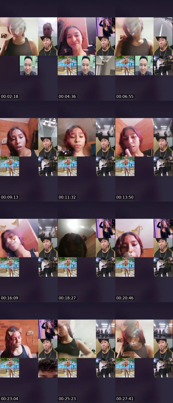 Contact-sheet preview of 🌐Venenosa🧸🐍's Liveme recording