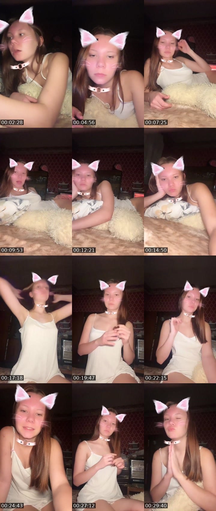 Contact-sheet preview of 🪐 𝐍𝐢𝐤𝐮𝐬𝐲𝐚 🐾's Liveme recording