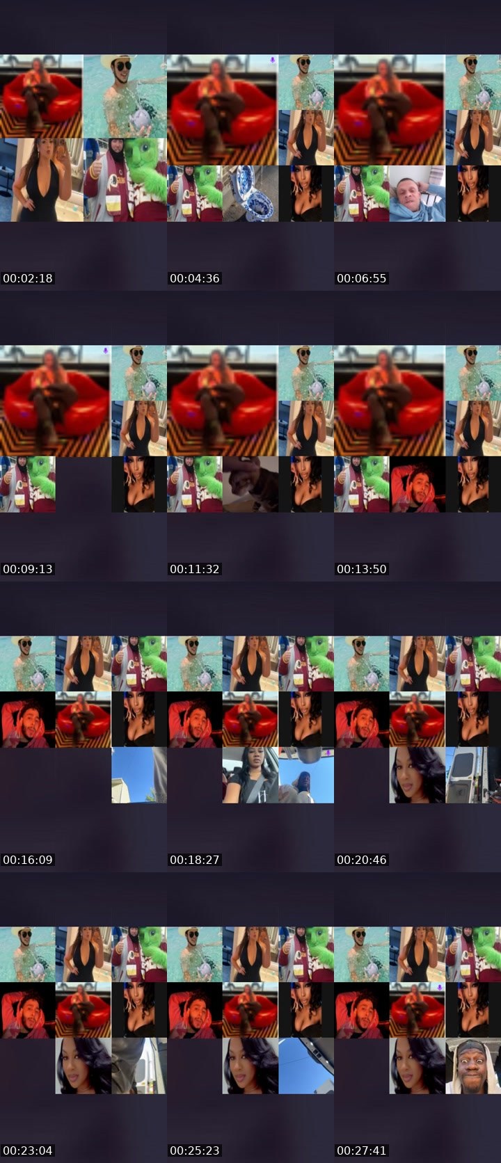 Contact-sheet preview of 😶‍🌫️KC❣️📟's Liveme recording