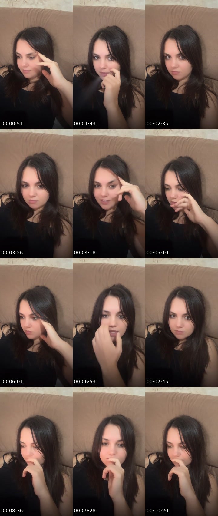 Contact-sheet preview of Nastya KH 😇's Liveme recording