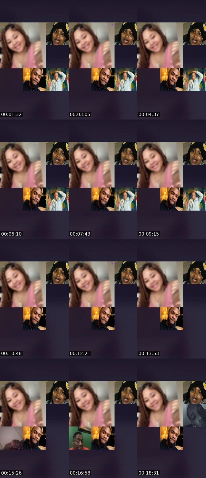 Contact-sheet preview of Ann Marie 💕's Liveme recording