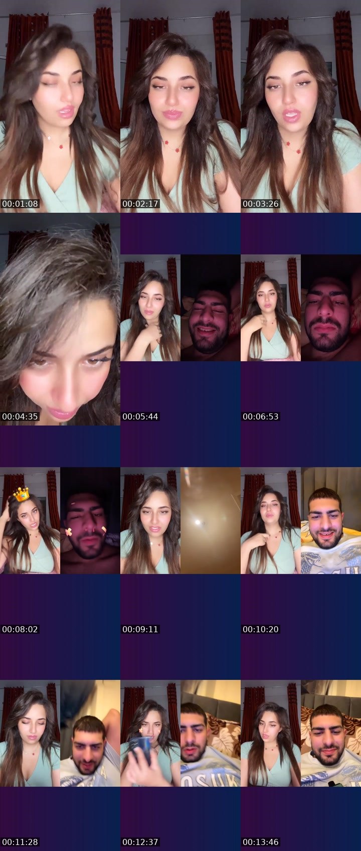 Contact-sheet preview of Dhekra👑's Liveme recording