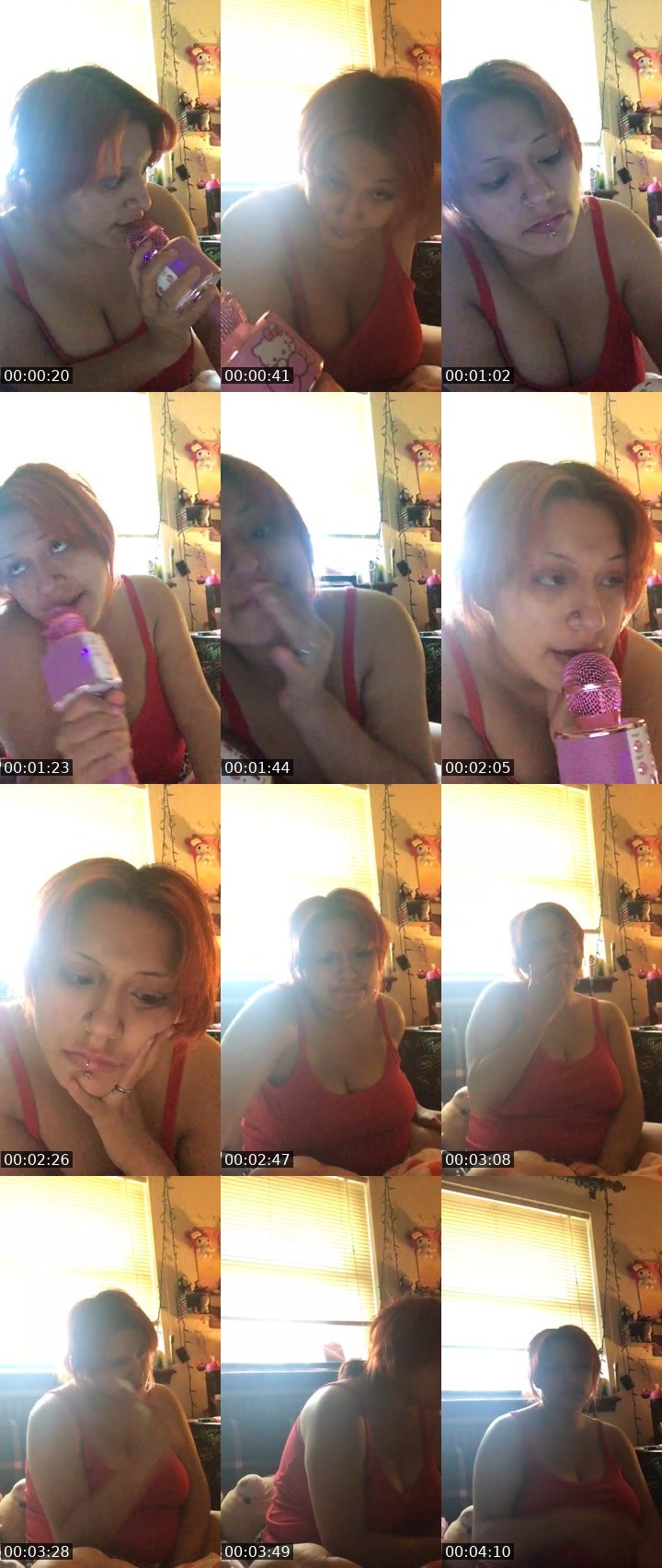 Contact-sheet preview of Eevee S's Liveme recording