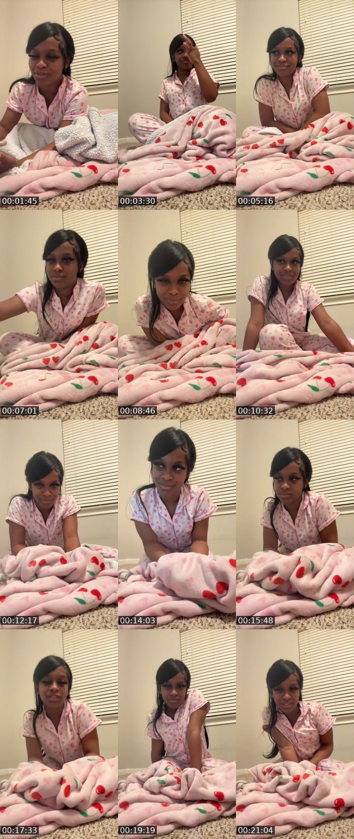 Contact-sheet preview of Chocolatte barbie's Liveme recording