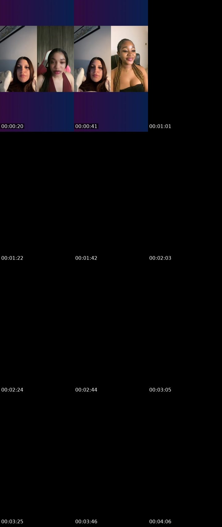 Contact-sheet preview of 𝓎 🐆's Liveme recording