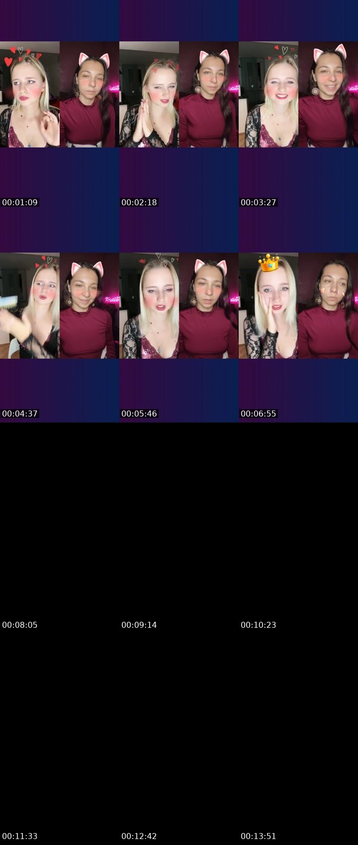 Contact-sheet preview of AnyMore🫶42k's Liveme recording