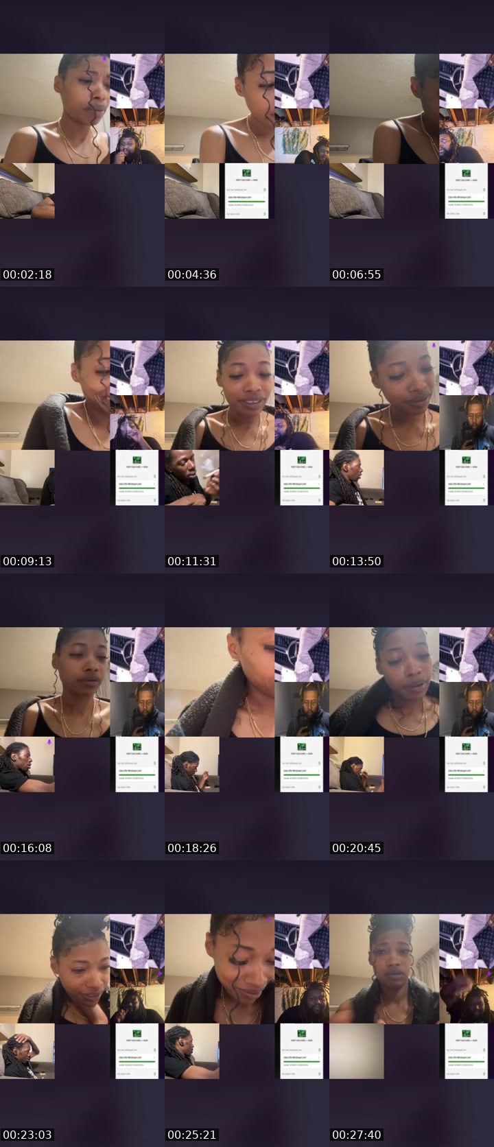 Contact-sheet preview of •🫶🏽D.A🥇🍀🫶🏽•'s Liveme recording