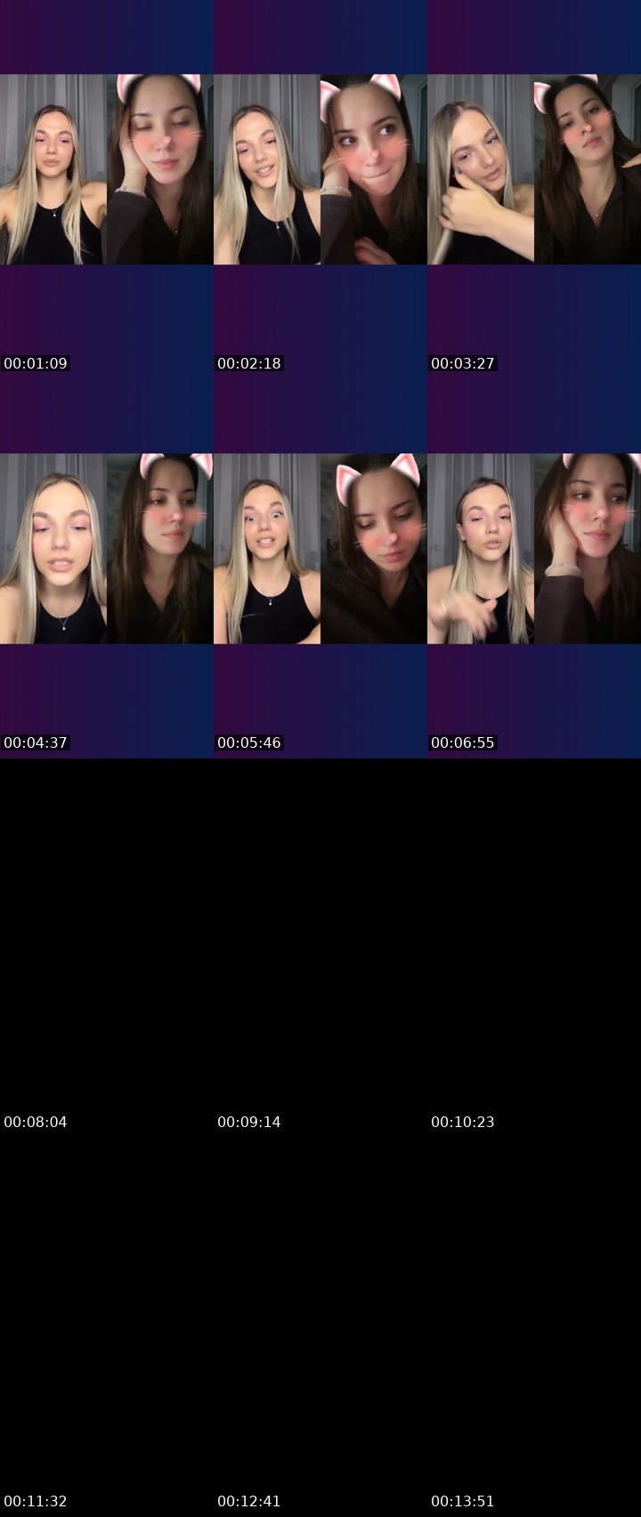 Contact-sheet preview of ℄🤍𓆩ALEKSANDRA𓆪🤍's Liveme recording
