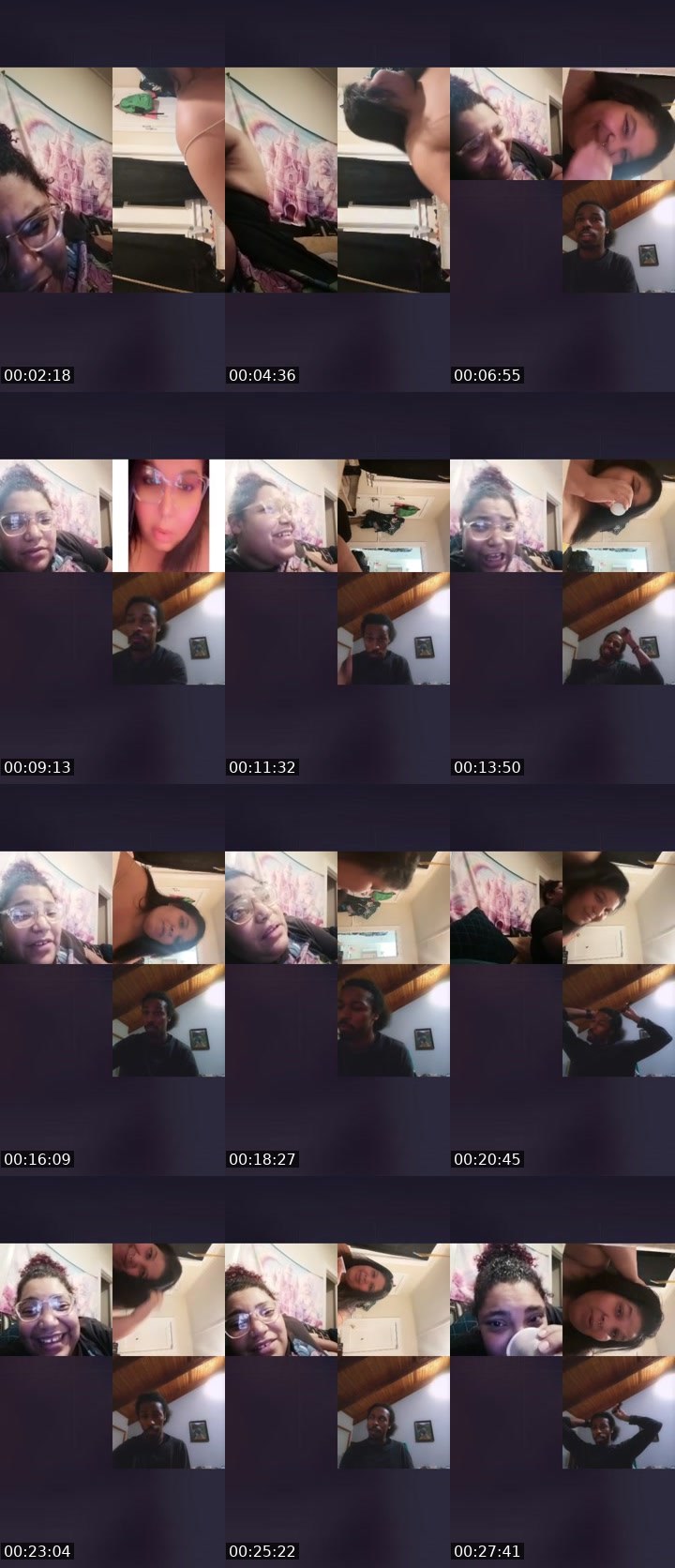 Contact-sheet preview of 😈LadyMoni420💨's Liveme recording