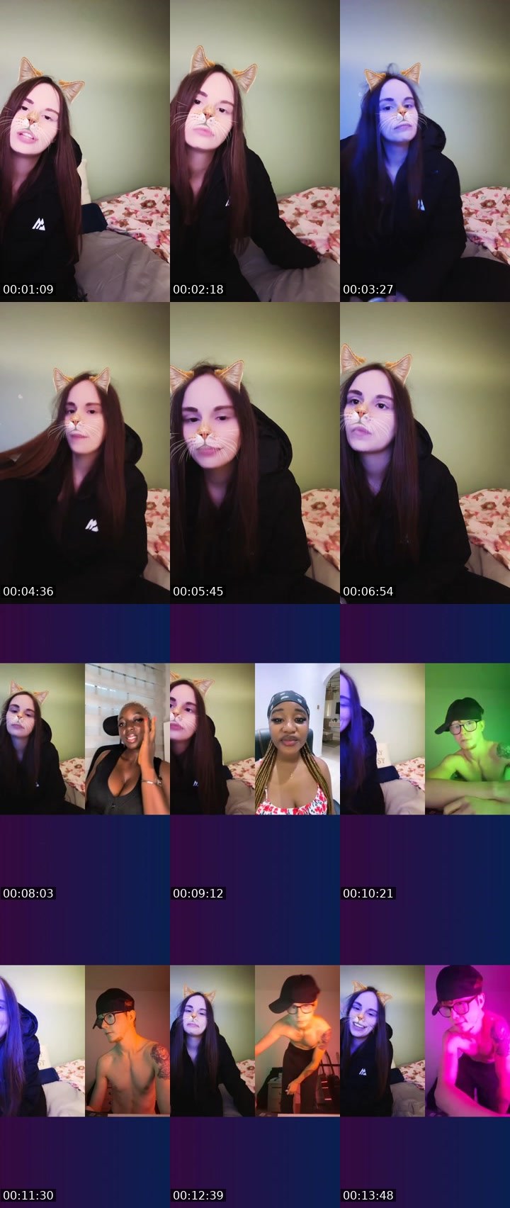 Contact-sheet preview of Emily.'s Liveme recording
