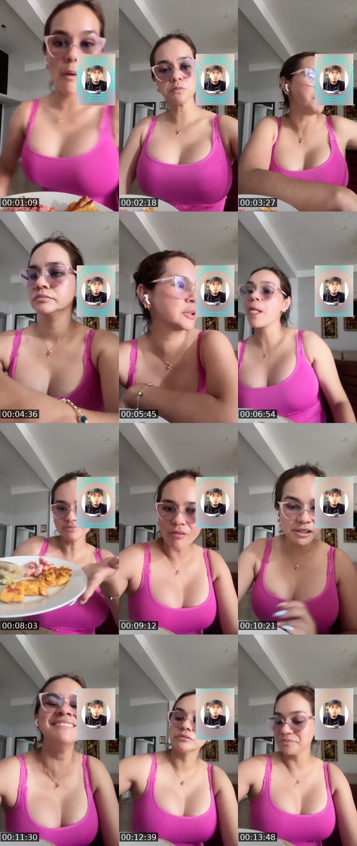 Contact-sheet preview of Sarah26🦋's Liveme recording