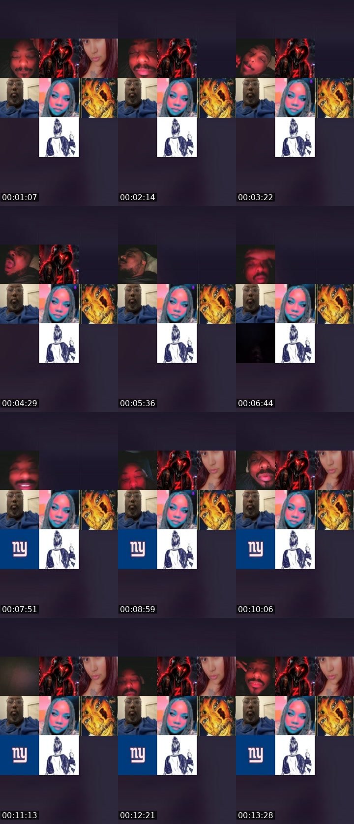 Contact-sheet preview of 💋𝓑ℐ̂ℊℊᏕ́∃̀ẌẌℐ̂💋's Liveme recording