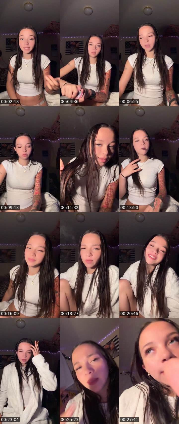 Contact-sheet preview of Goddessfaye's Liveme recording
