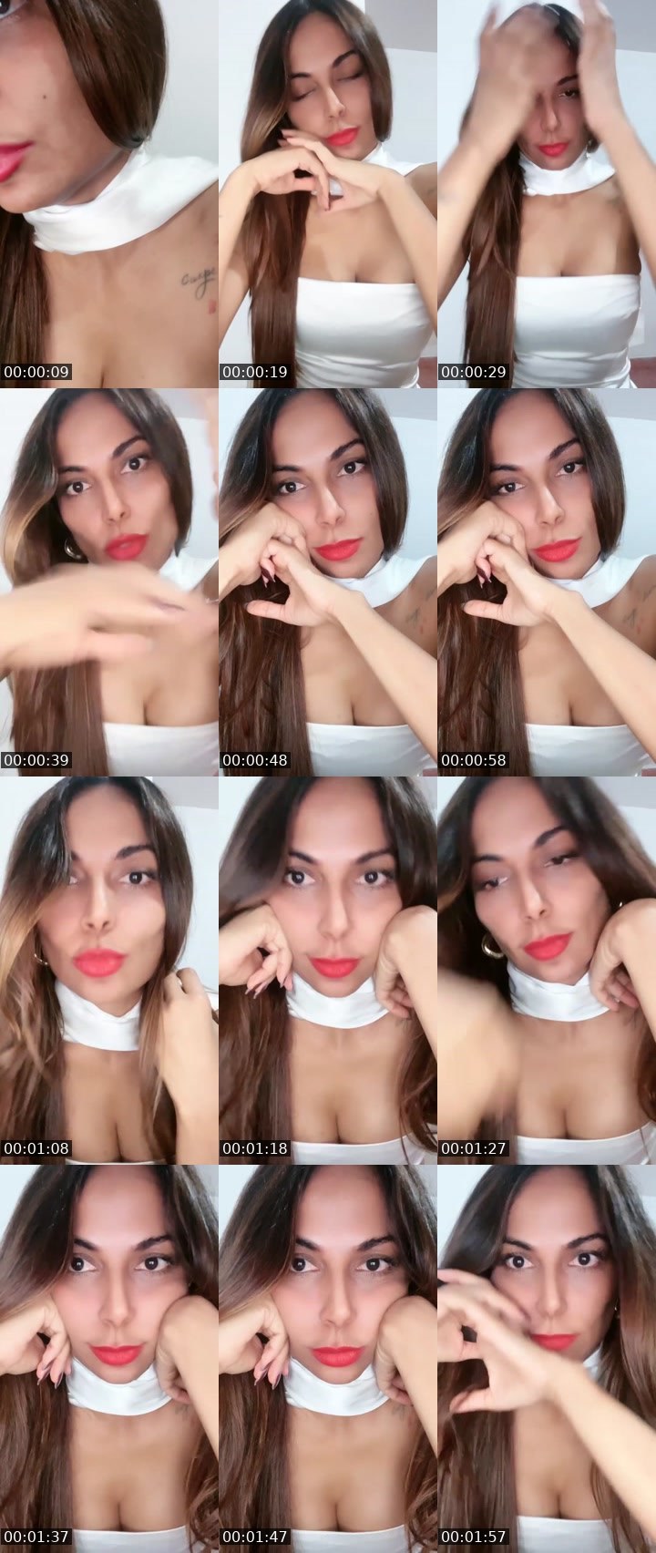 Contact-sheet preview of Maeva 🥂's Liveme recording