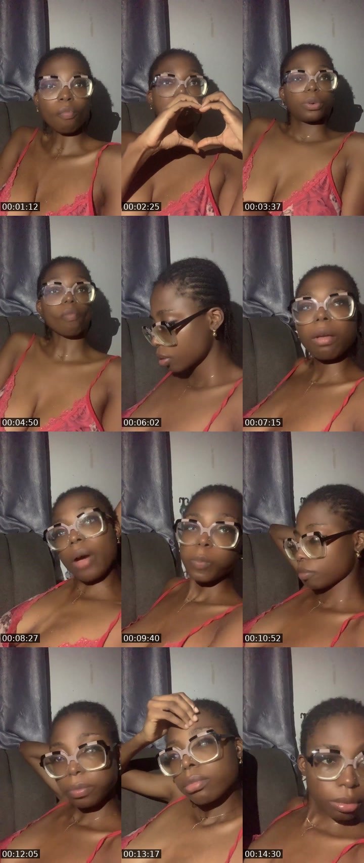 Contact-sheet preview of Lilly😍😍😘🕊️'s Liveme recording