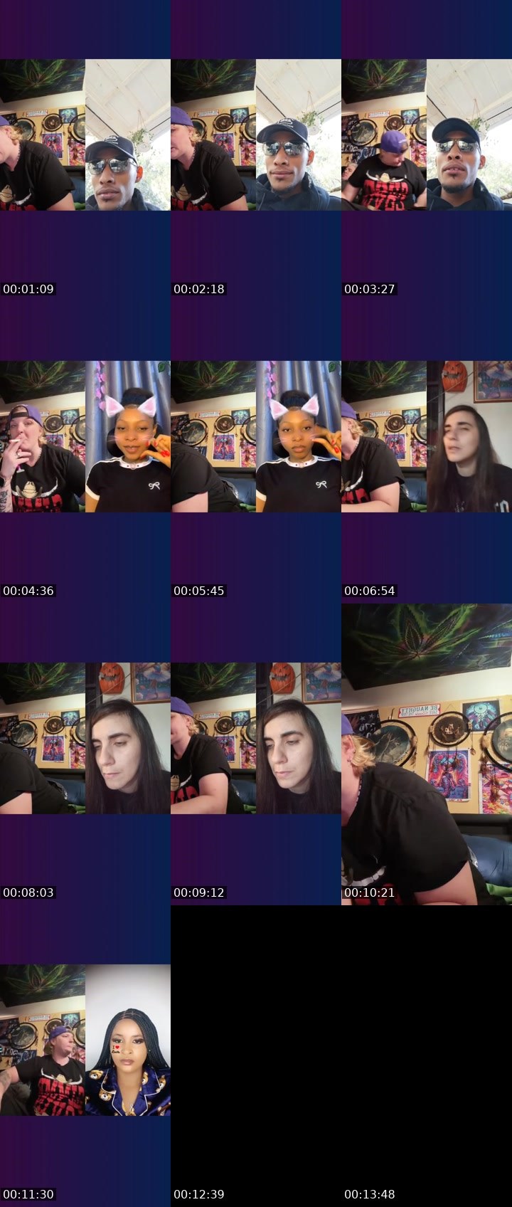 Contact-sheet preview of 🧩⃤ɱ ʝ❌⭕️b̶un̶n̶y̶🐇's Liveme recording