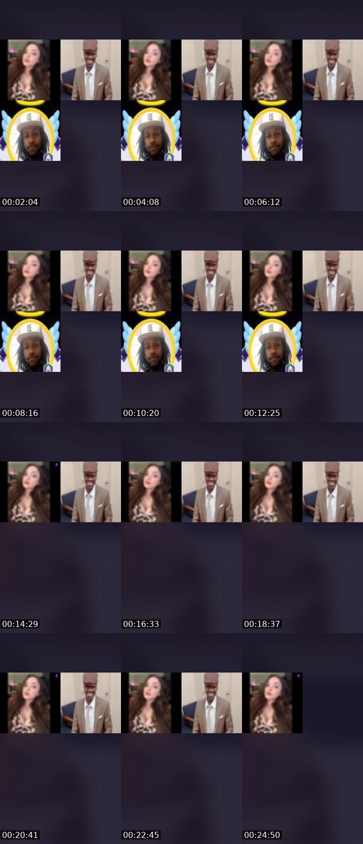 Contact-sheet preview of 𝙏ᵃլ🍯's Liveme recording