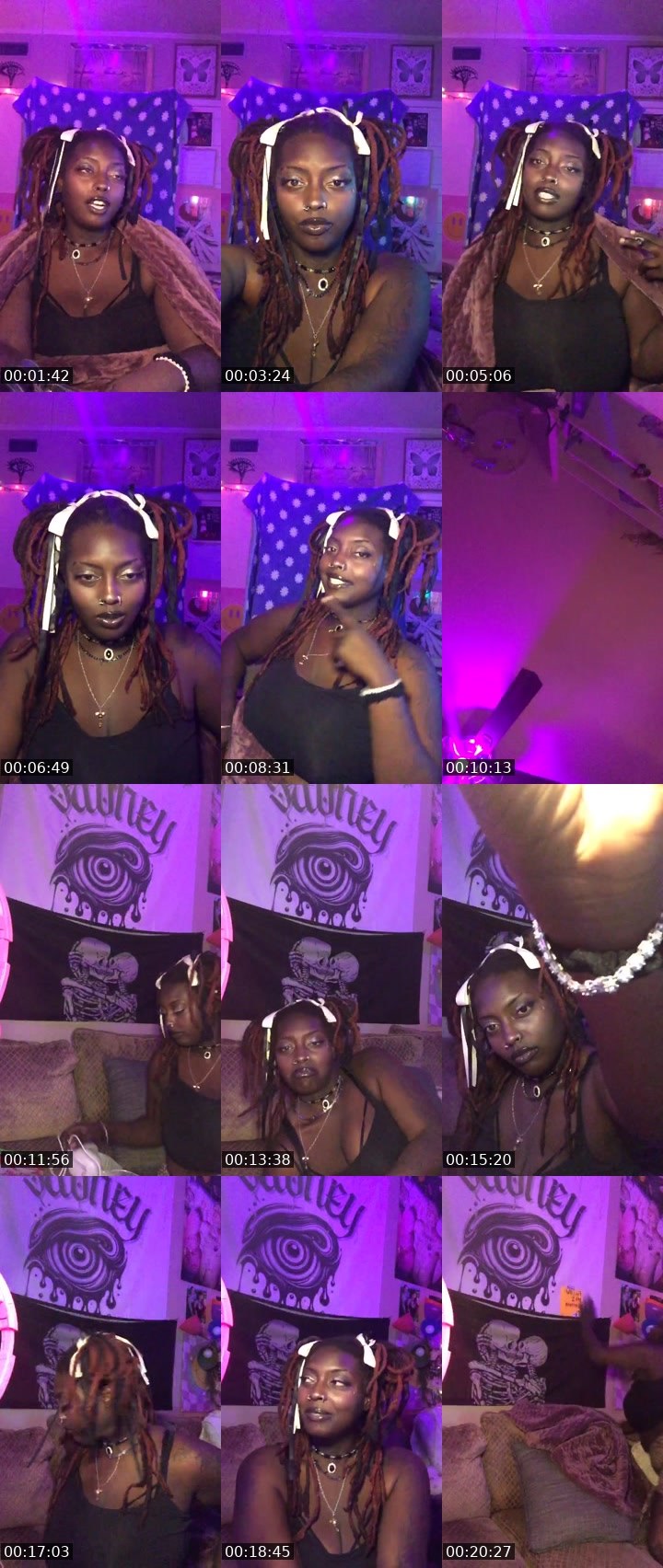 Contact-sheet preview of GloryGrlsosa's Liveme recording