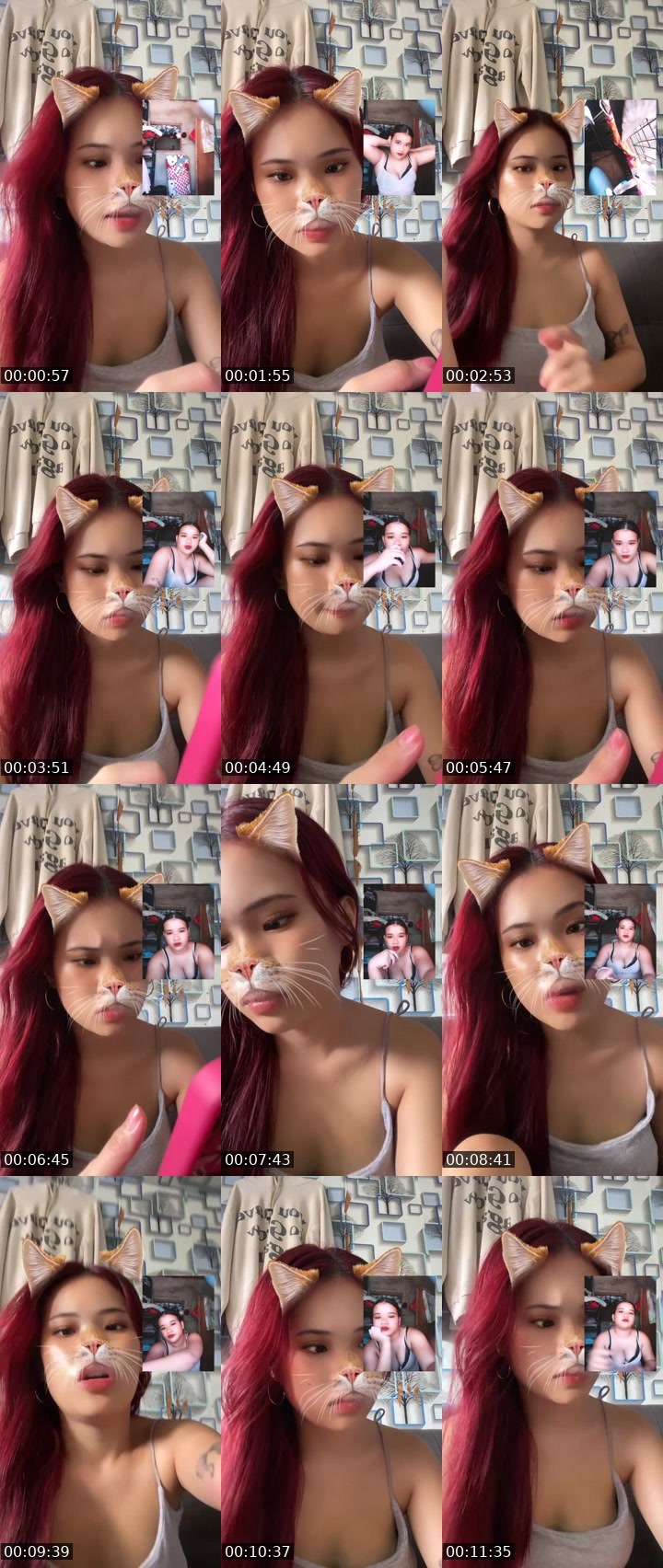 Contact-sheet preview of 👸Klair🐉🧙's Liveme recording
