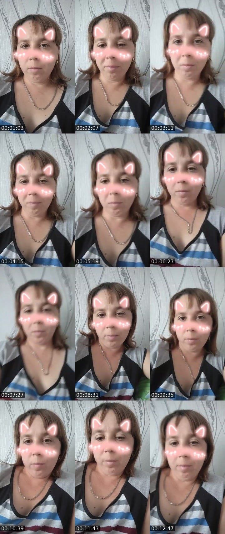 Contact-sheet preview of Лена Назарова's Liveme recording